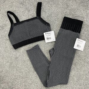 Whisper Ribbed Bra and Legging Set - NWT - Size Medium